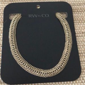 Rw and co gold necklace